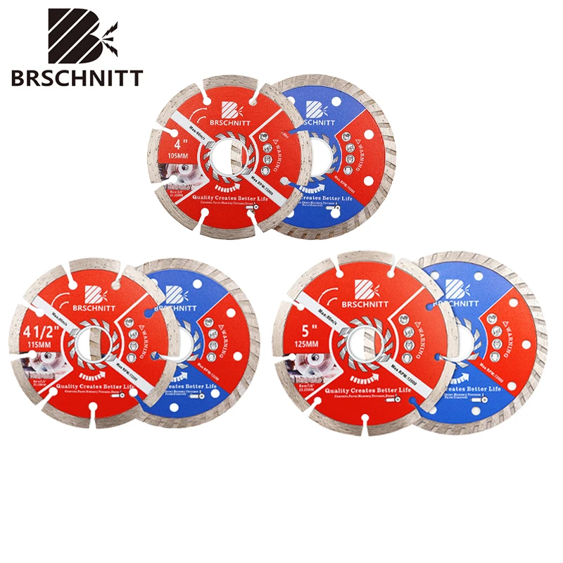

BRSCHNITT 2-piece saw blade set (dry + corrugated) discs Blade 1pc or 2pcs Hole Saw For Ceramic Tile Porcelain Concrete terrazz