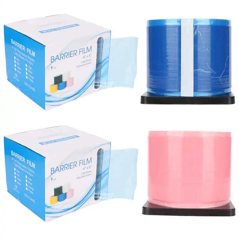 

For Tattooing 1200 Sheets 4x6in Barrier Film Barrier Roll Tape Disposable Protective Film for Dental Tattoo Tattoo Supplie