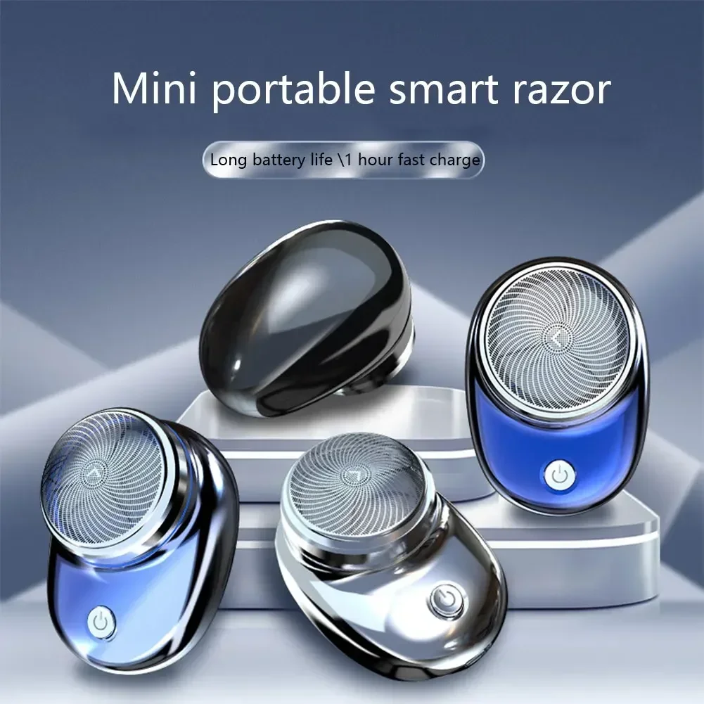 Mini Electric Travel Shaver For Men Pocket Size Portable Travel Car Home Razor Rechargeable Cordless Shaving Face Beard Razor