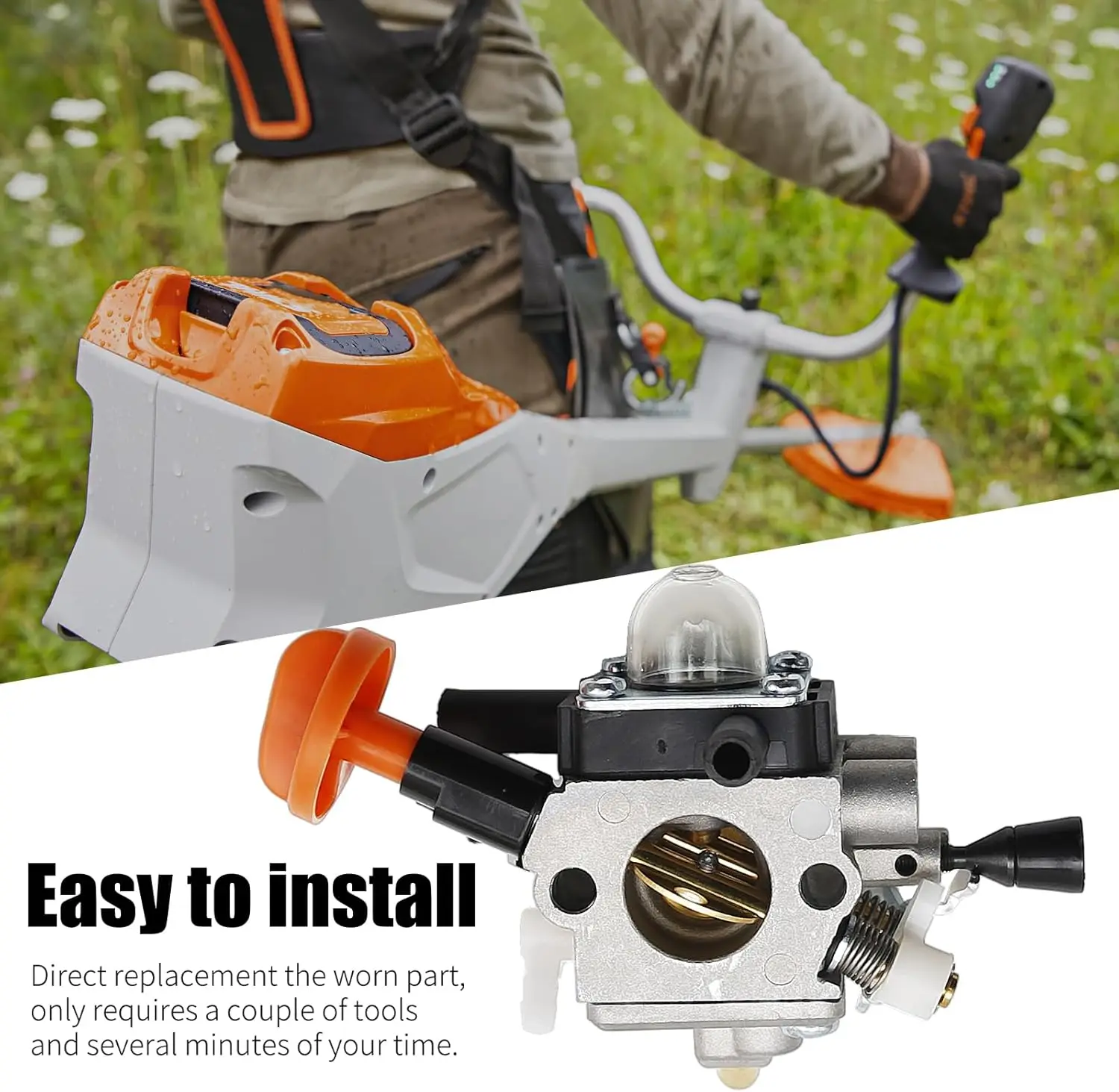 Фото Карбюратор 4180-120-0615 FS 91 FS91R, замена для Stihl FS91R FS111 FS89 HT102 HT103 FC91 FC96 KM91 KM91R KM111 FC111, для кусторезов №5