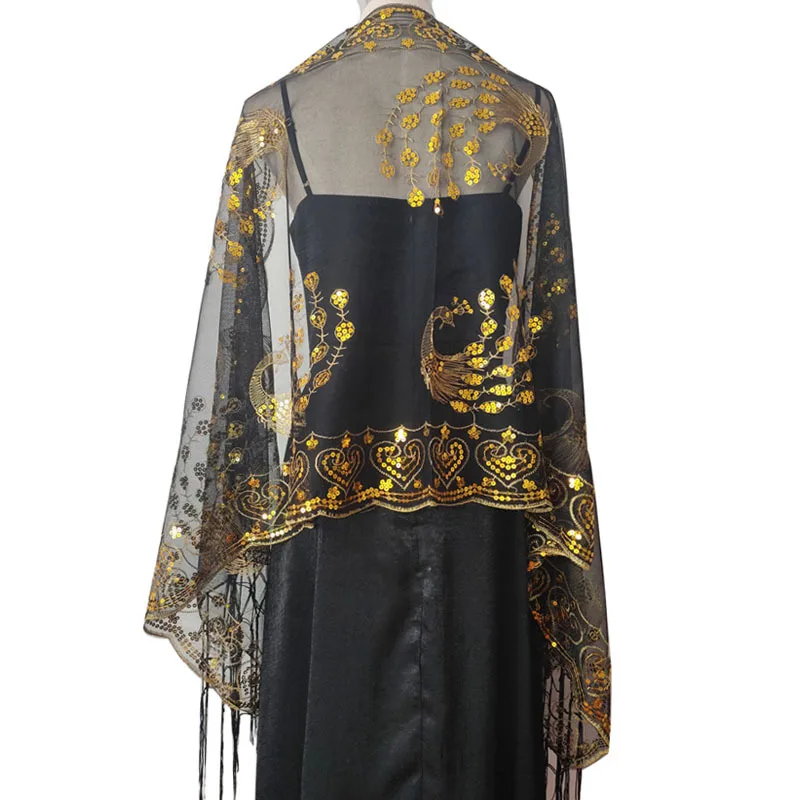 Модная свадебная шаль и накидка для женщин с вышивкой Pavlina JJYANJIN полиэстеровый