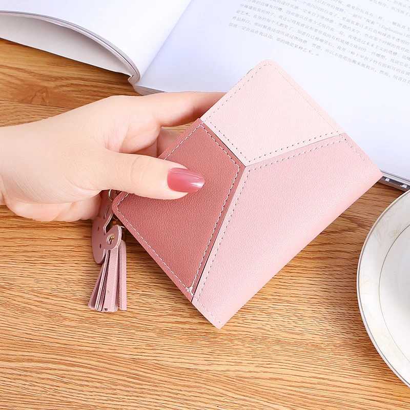 Fashion Wallets Zipper Coin Purse Lady Long Short Purses Handbags Women Clutch Cards Holder PU Leather Moneybag Billfold Wallet