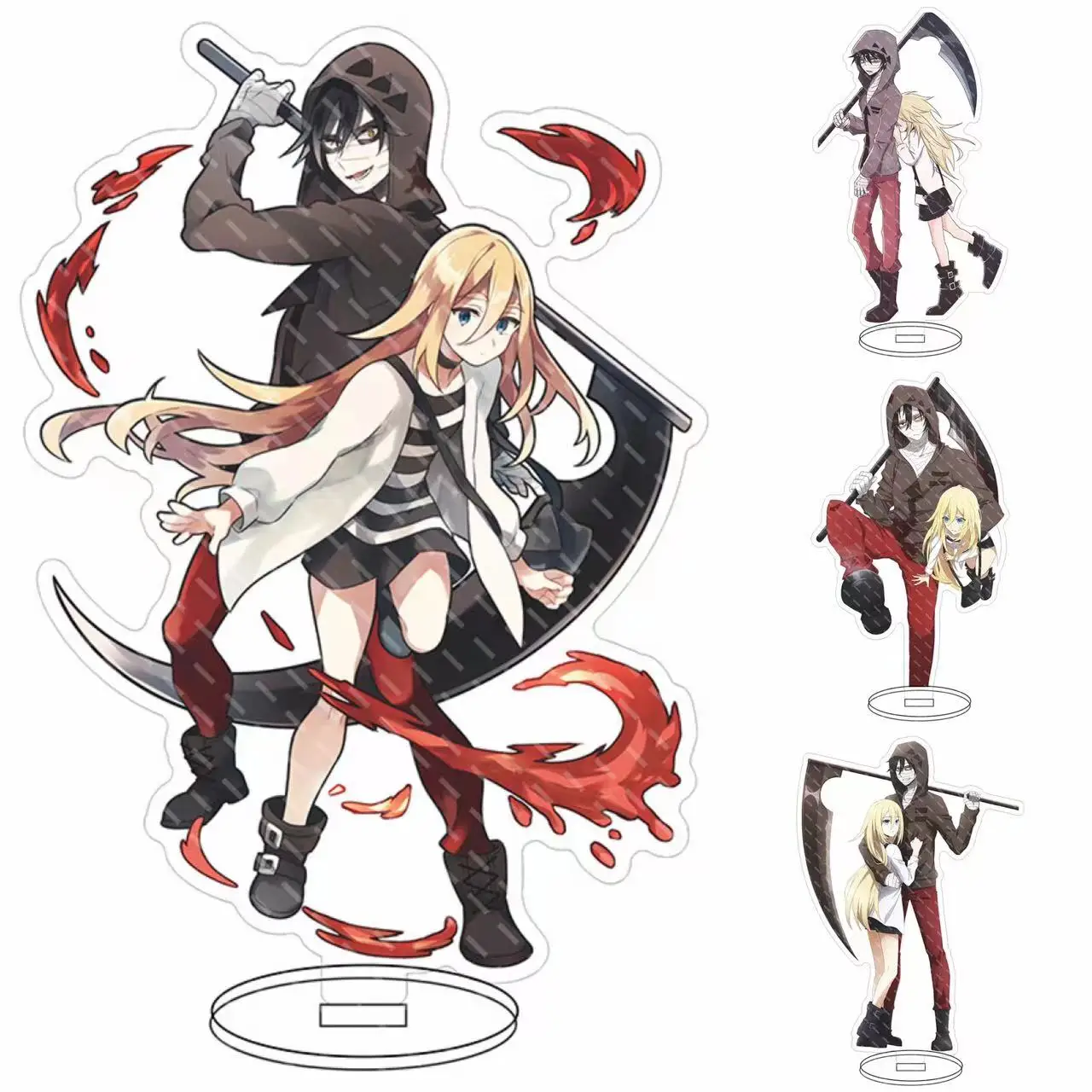 

Angels of Death Anime Figure Ray&Zack Acrylic Stand Model Toys Collectible Two Sided Cartoon Print Cosplay Stand Desk Decor Gift