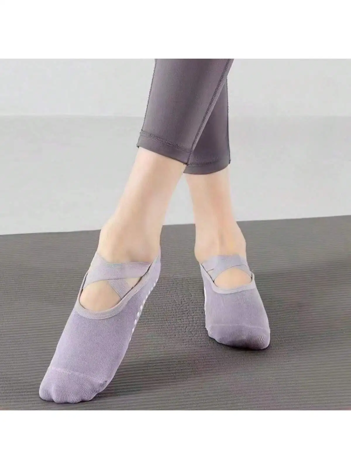 Профессиональные носки для йоги женские нескользящие пилатеса и фитнеса