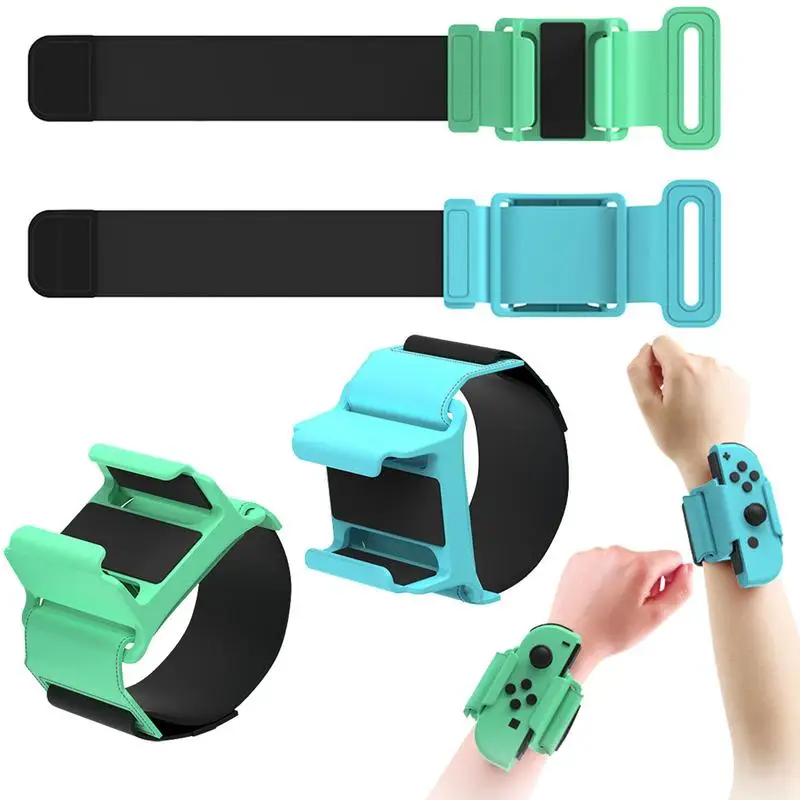 

1 Pair Game Wrist Bands Wristband Controller Adjustable Elastic Strap Switch Dance Game Game Accessories Game Bracelet
