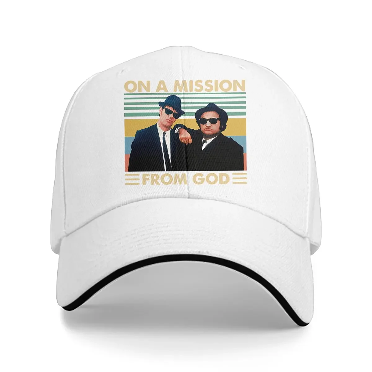 Винтажные бейсболки с надписью On A Mission From God