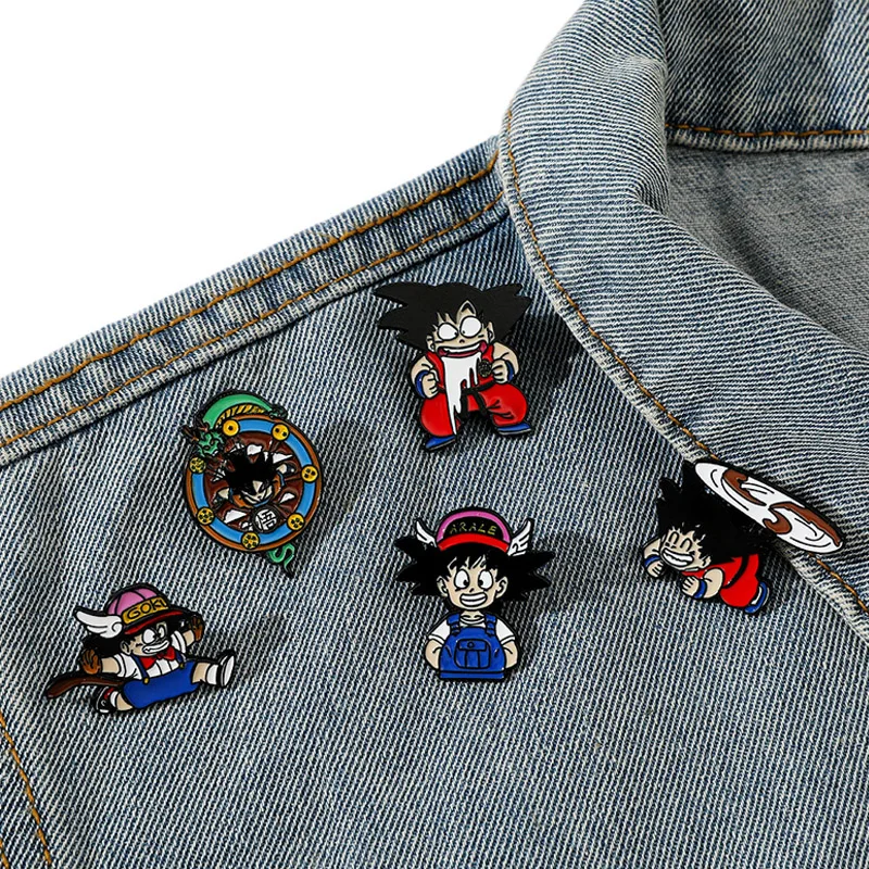 Dragon Ball аниме Сон Гоку эмалированные булавки кепка рюкзак металлический значок