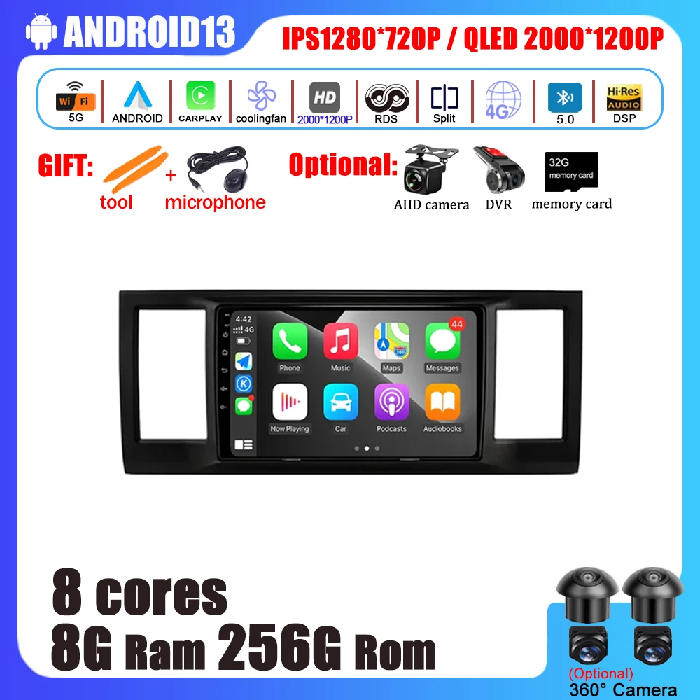 

Android 13 For Volkswagen Caravelle 6 T6.1 T6 2015-2020 Car Monitor Radio Multimedia Video Player Navigation GPS No 2Din 2 Din