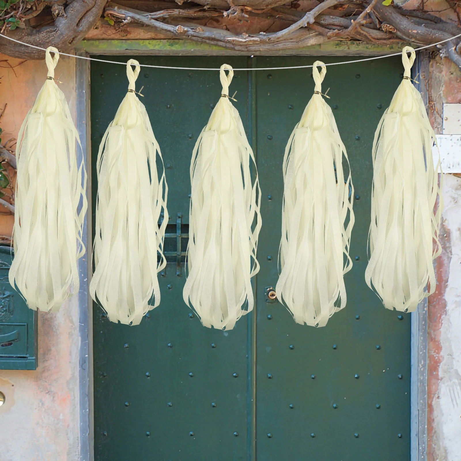 

10 Bags The Banner Paper Tassels Baby Decor Decorative Items Party Props Cotton Thread Garland Hanging Wedding