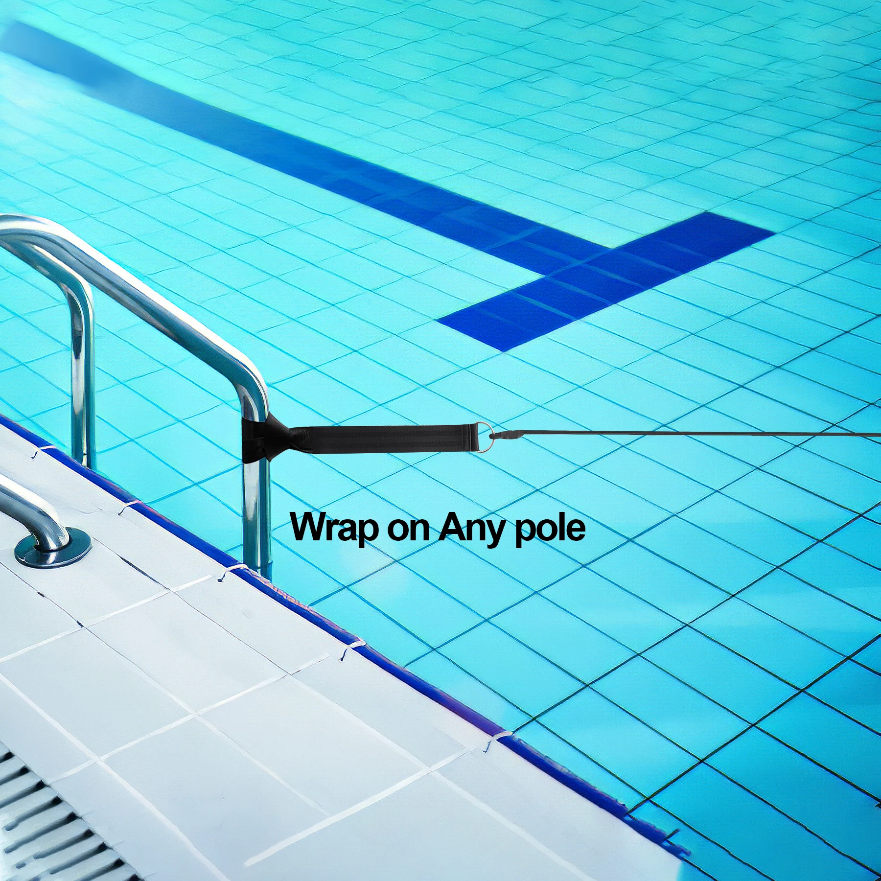 Регулируемый аксессуар для плавания эластичный резиновый ремень 4 м детей