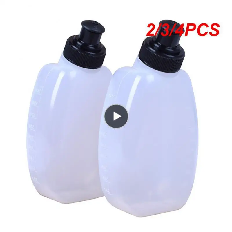 

2/3/4PCS Lightweight Running Water Bottle Elasticity Cycling Water Cup Food Grade Plastic 280ml Wrist Water Bottle Portable