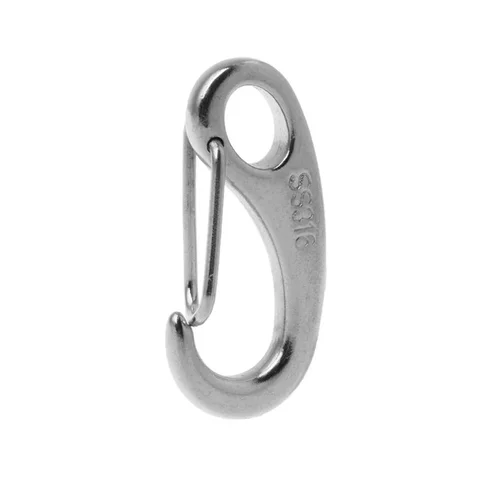 Пружинный карабин для лодки, нержавеющая сталь 316, 50/70/100 мм