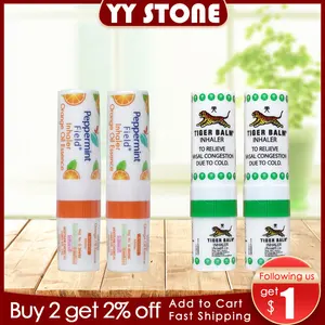 Ингалятор для снятия усталости, с апельсиновой мятой, освежающий ингалятор гриппа, простуда, головная боль головокружение, расслабление мышц, эфирное масло, снятие головной боли