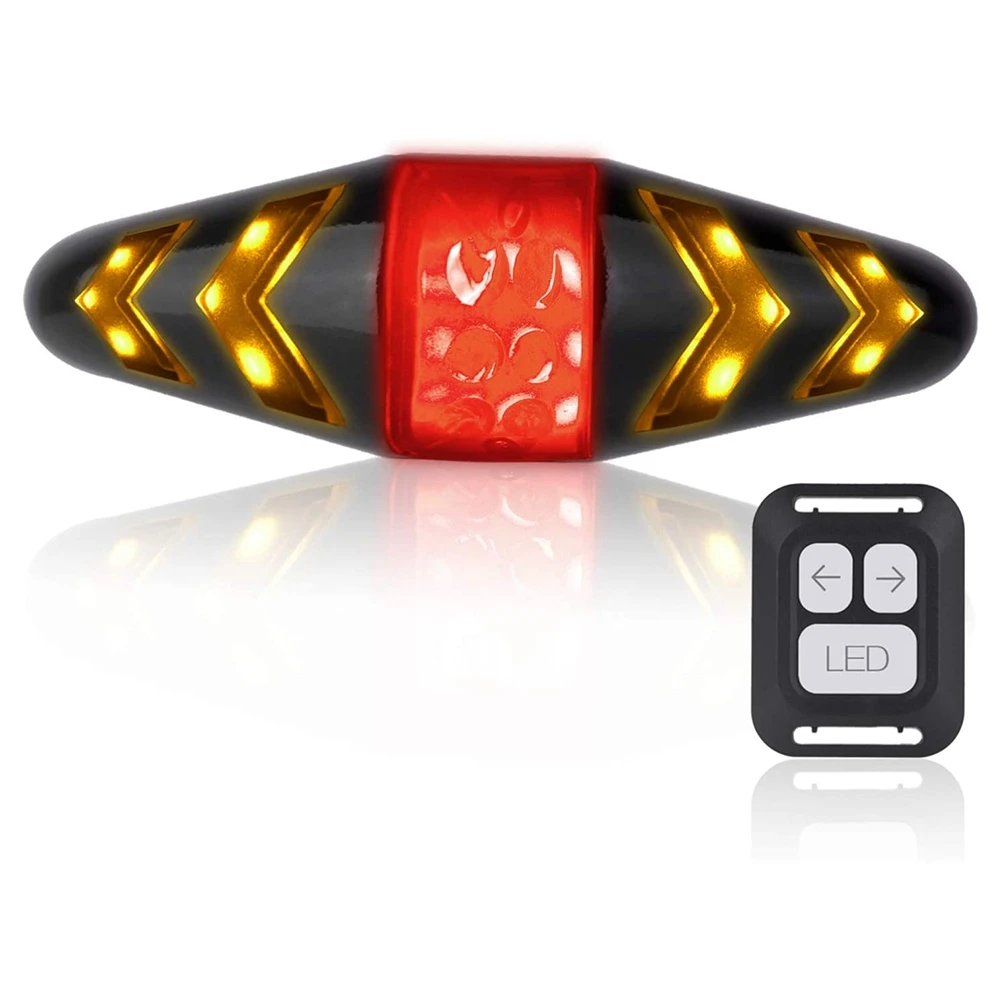 

Bike Tail Light with Turn Signals, USB Rechargeable Ultra Bright LED Safety Warning Bike Brake Rear Lights for Bike