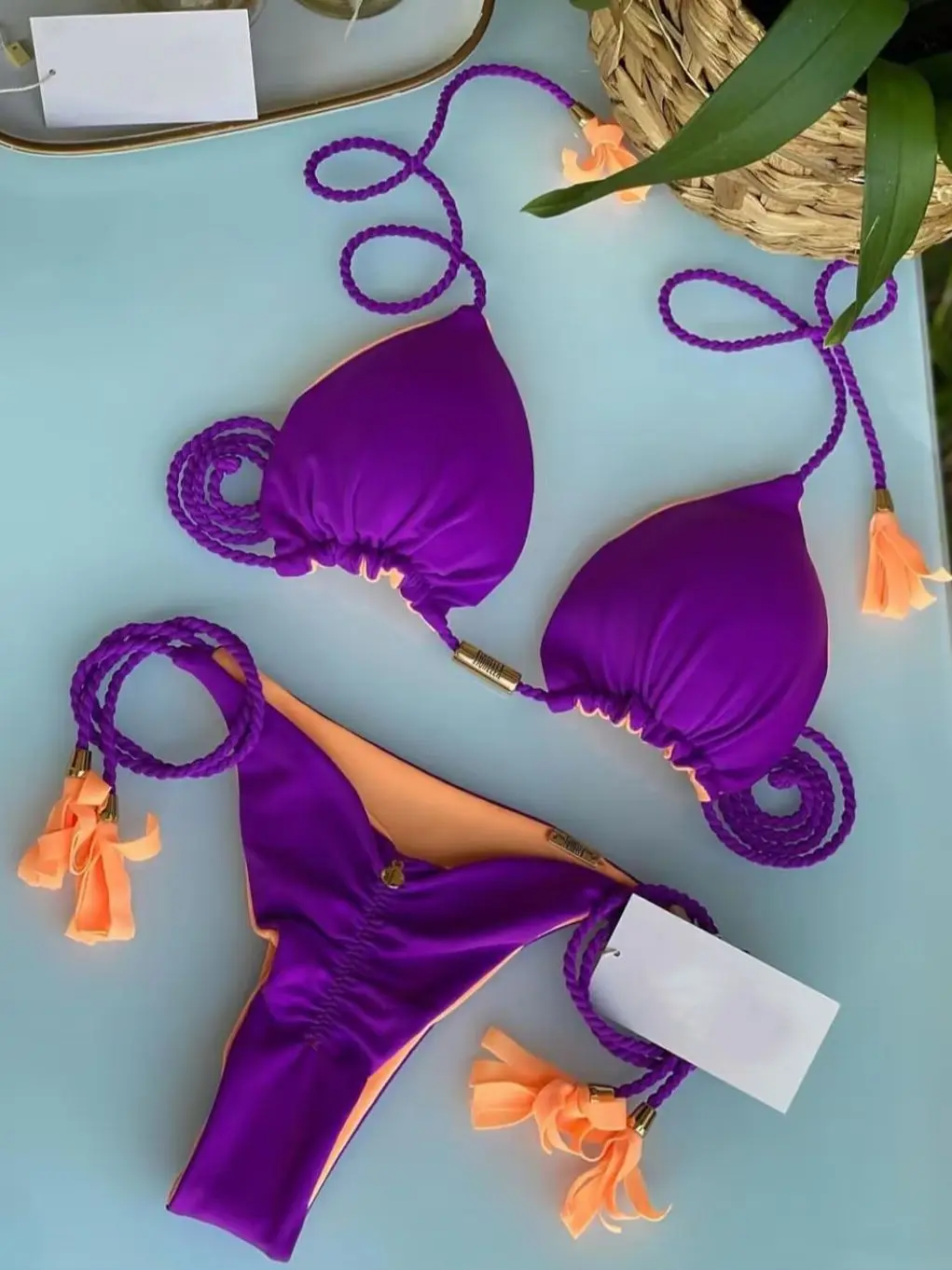 

20212 New Swimsuit Sexy Bikinis Pathchwork Print Bikini Set Beachwear Micro Thong Bandage Bathing Suits String Biquini