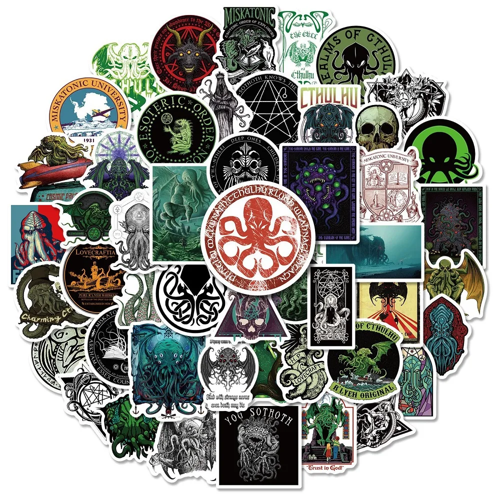 Наклейки Cthulhu сделай сам стикеры граффити для чемоданов ноутбуков скейтбордов
