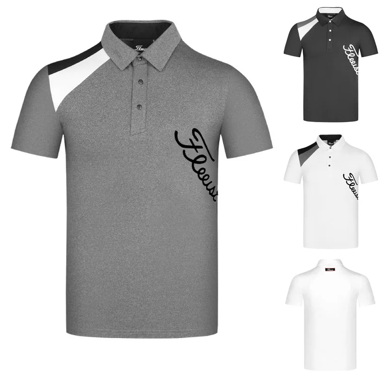 

Golf clothes men's outdoor sports fast drying short sleeved polo shirt golf clothes men's T-shirt 2022 summer