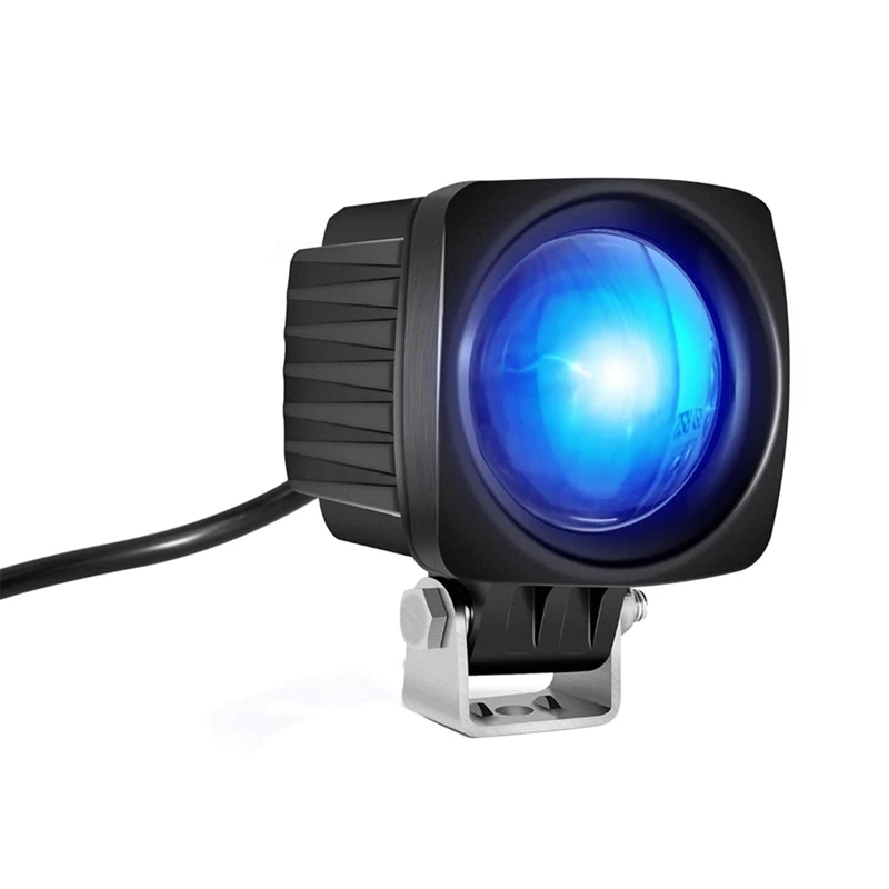 Квадратные светодиодные защитные фонари для вилочных погрузчиков синий DC 10-80 В