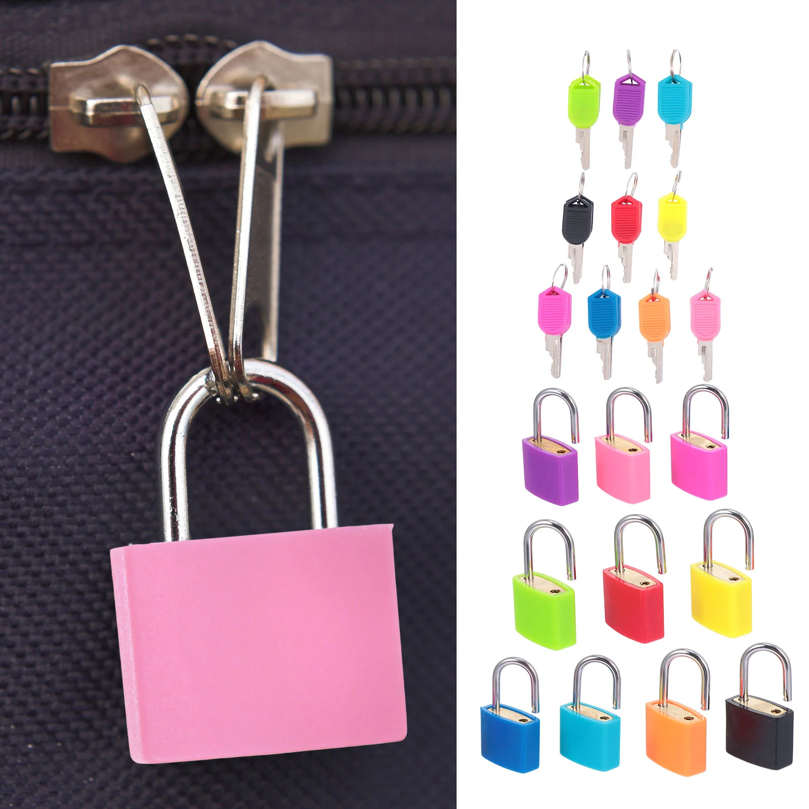 

10pcs Mini Practical Padlock Mini Cabinet Lock Drawer Lock for Home Use