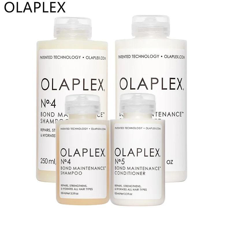

4PCS Olaplex No.4/5 Shampoo And Conditionerh Hair Cleaning Control Fluffy Repair To Improve Frizz Repair Damaged Hair Care Set