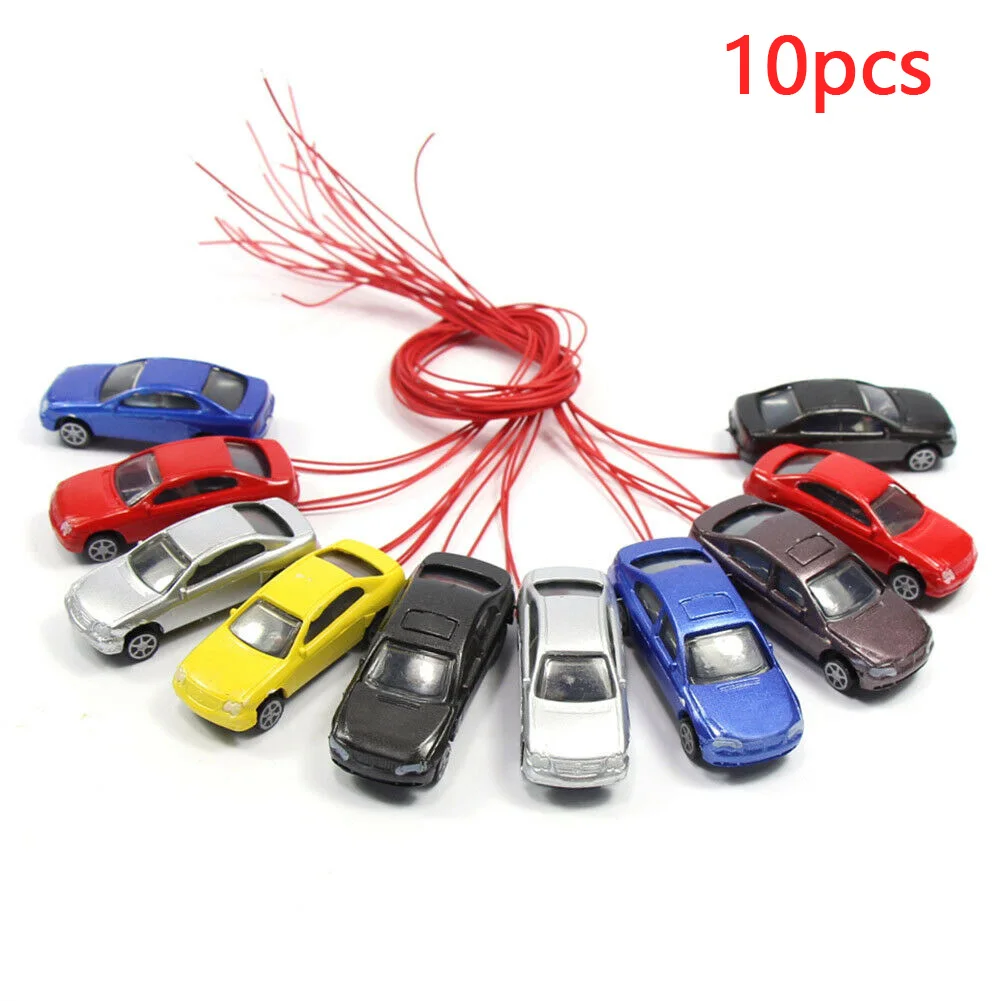 

10 Pieces 1:87 ~ 1:100 H0 In The Illuminated Model Car Train Landscape Scene Moss Micro Landscape Accessories Courtyard Decor