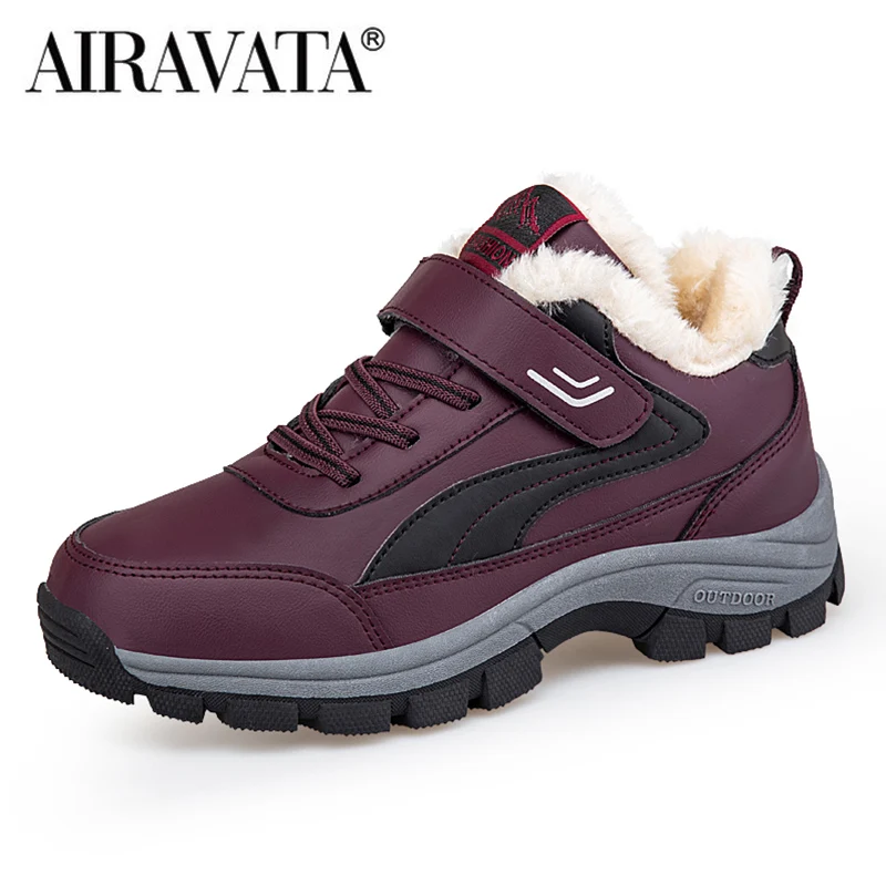 

Зимние мужские и женские кроссовки, уличные Водонепроницаемые зимние ботинки, унисекс Нескользящая теплая обувь для тенниса