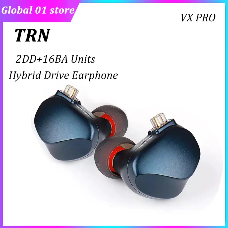 

Внутриканальные наушники TRN VX Pro 16BA + 2DD, сбалансированные арматурные динамические гибридные наушники с металлическим драйвером, наушники-вкладыши Hi-Fi, гарнитура