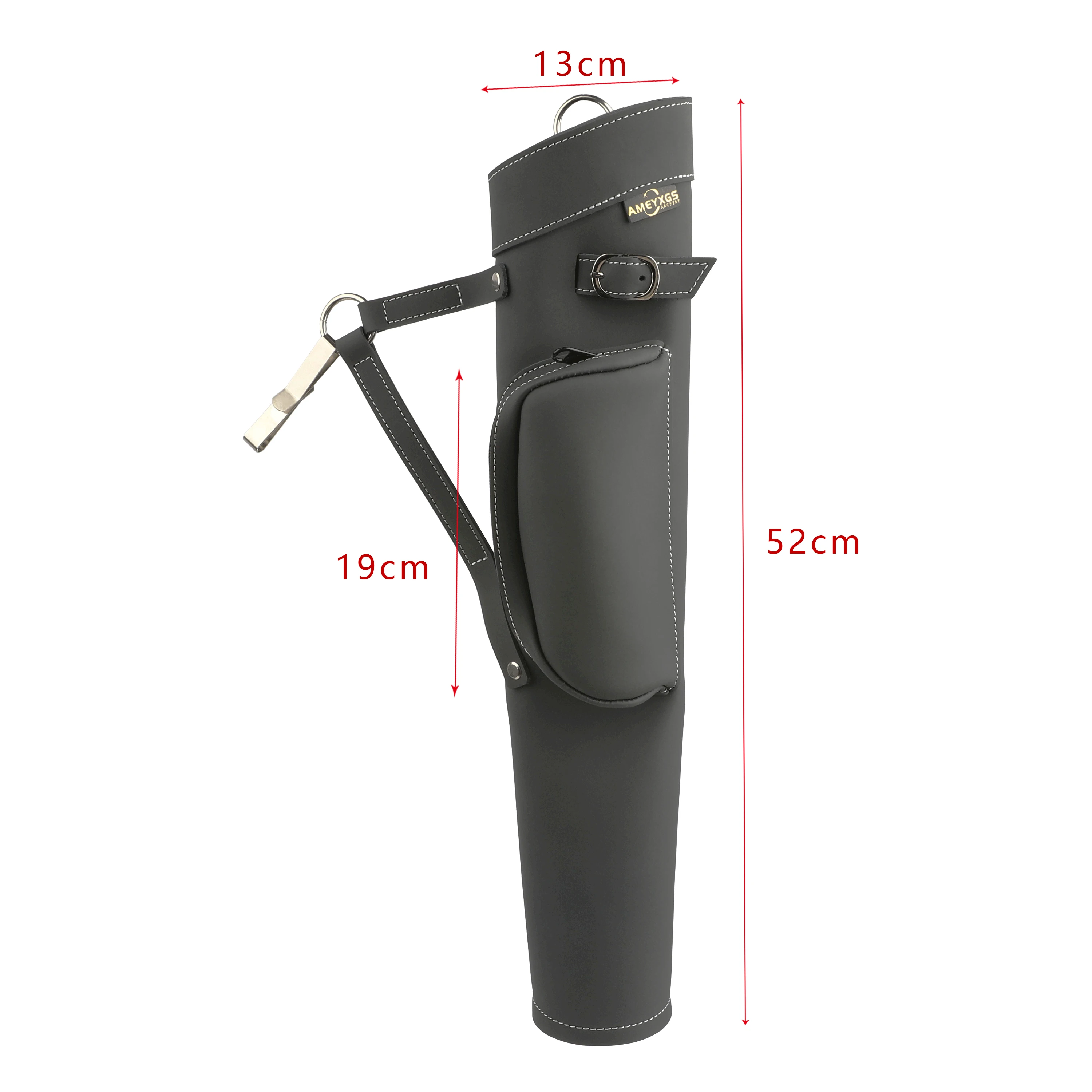 Колчан для стрельбы из лука воловьей кожи вмещает 20-30 шт. размах стрел талии плечо