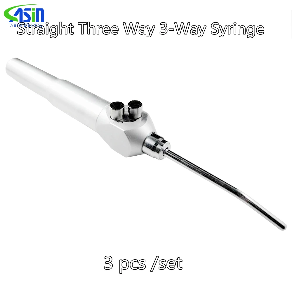 

Dental Three Way Air Water Straight Syringe Nozzles Tips Dental Care Equipment for Dentist