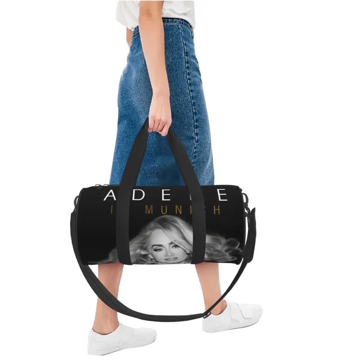 Adele Munich Tour August 2024 Sport Bags with Shoes Gym Bag Weekend Couple Pattern Handbag Training Graphic Fitness