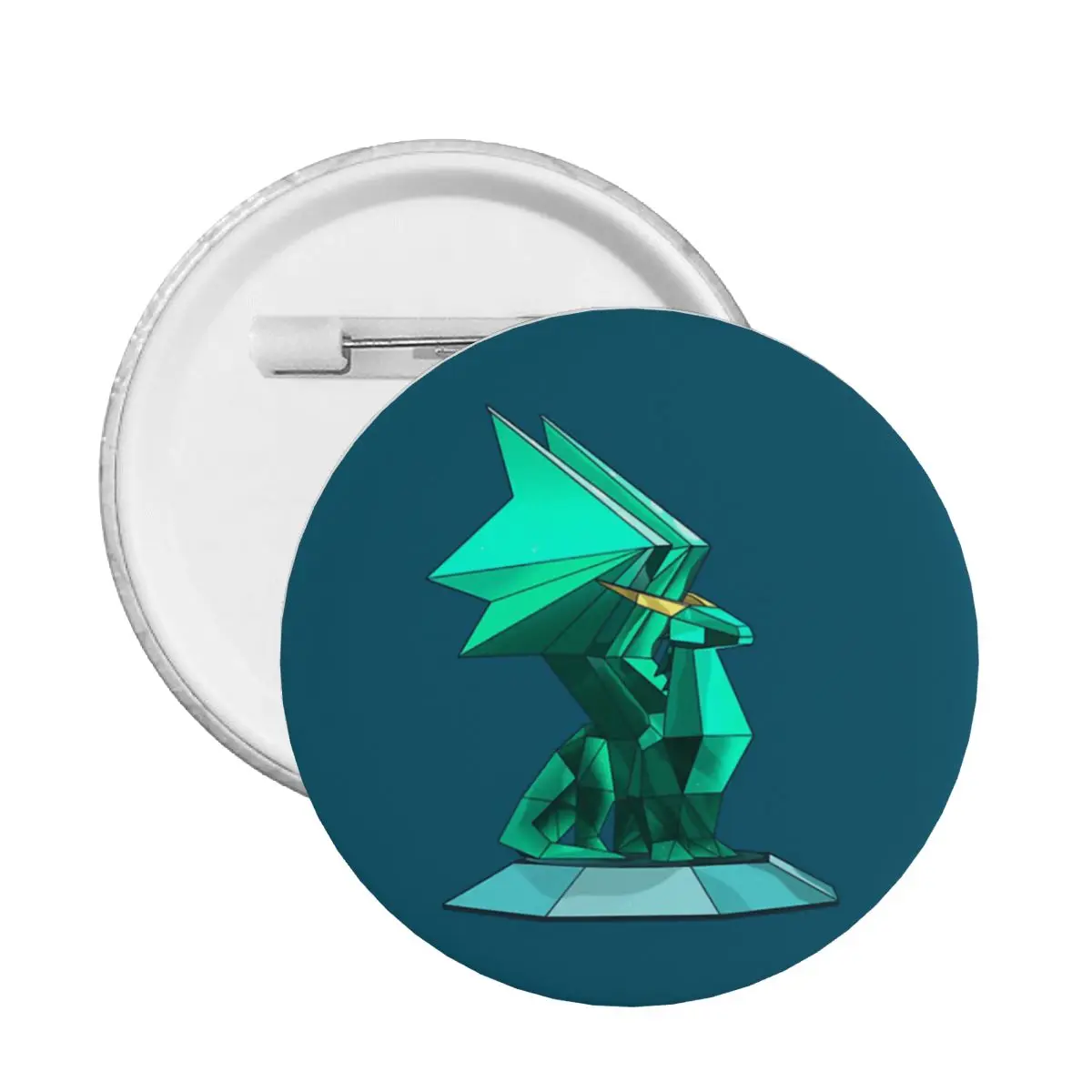 

Значок на булавке в виде дракона с фруктами и кристаллами