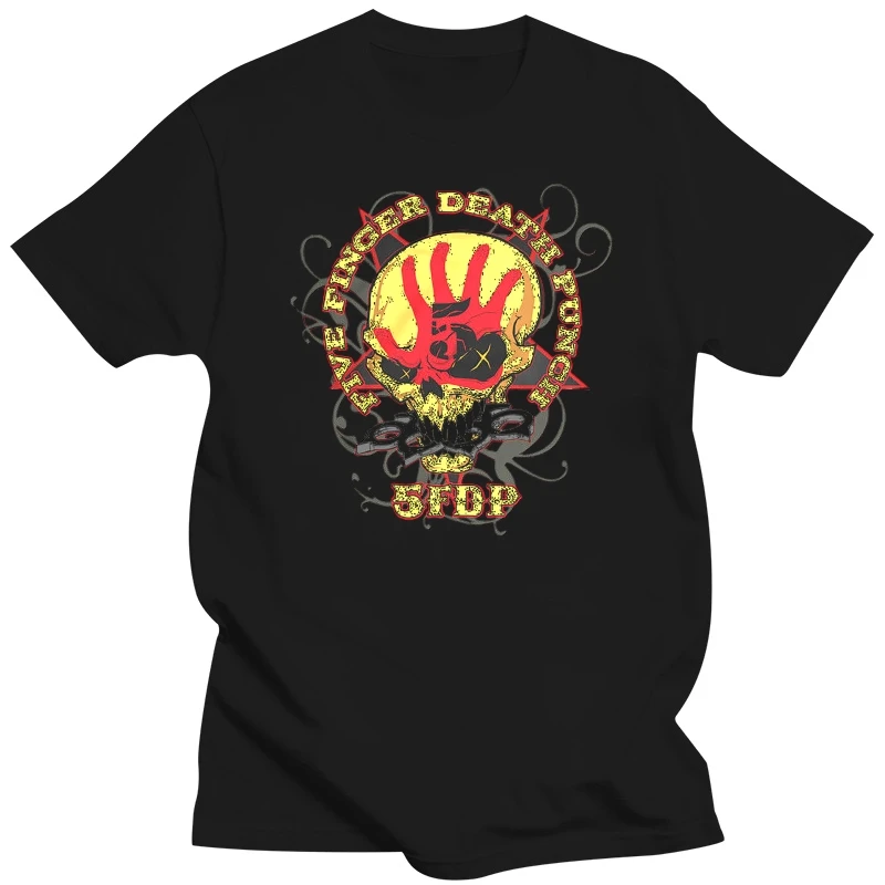 Новинка 2019, Мужская забавная модная классическая мужская футболка Ffdp Death Punch, Белая Футболка Rock Bandrockt, распродажа