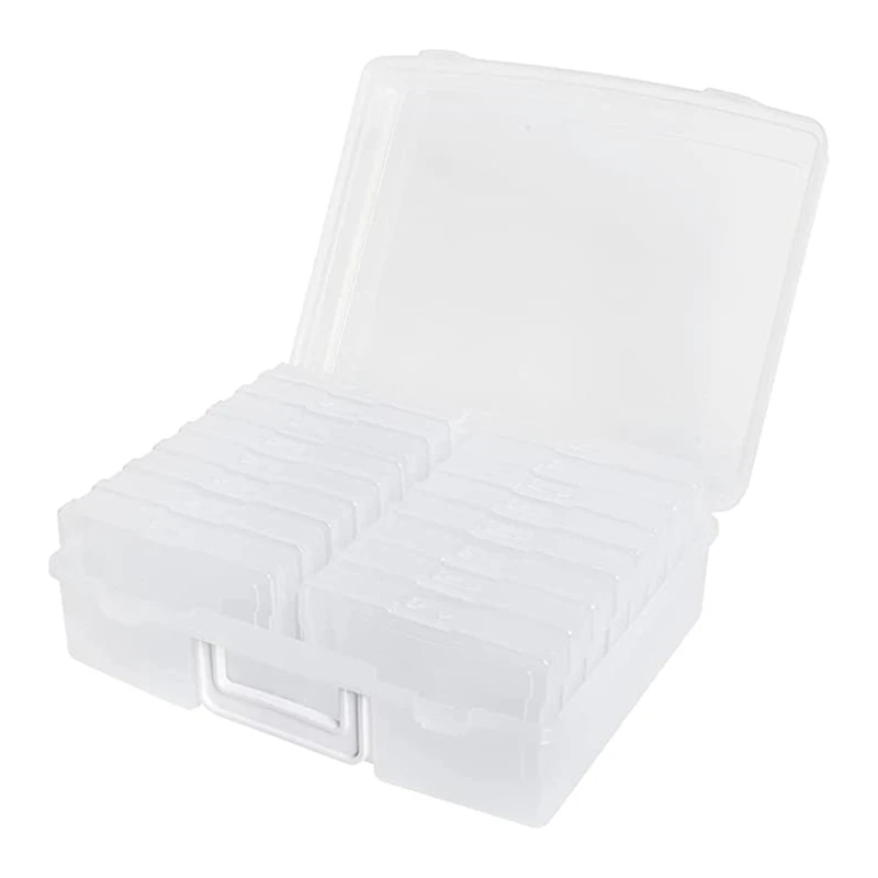 

Photo Storage Box Photo Keeper Cases Plastic Photo Organizer Suit 16 Inner Boxes For Jewelry Rectangle Box Case