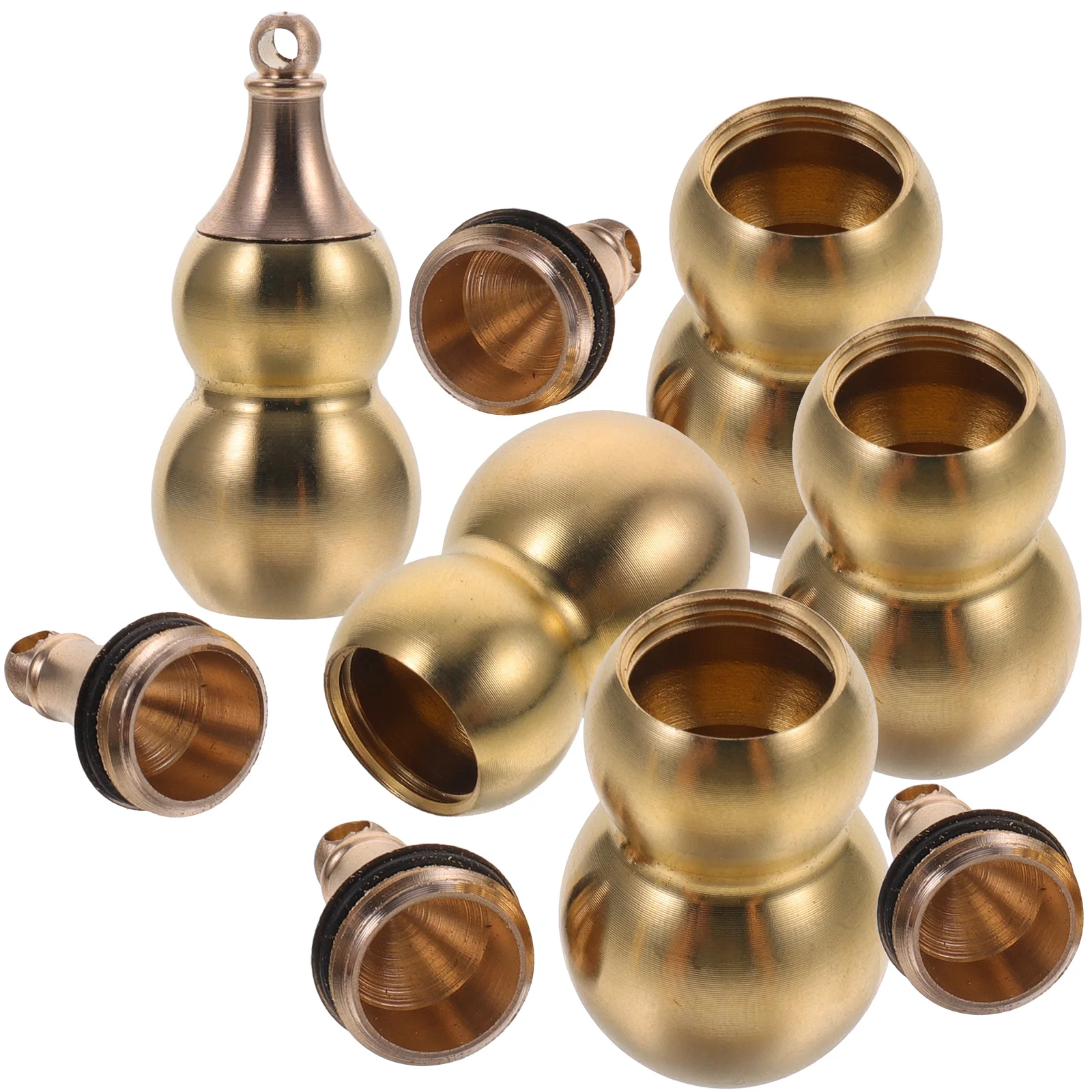 5 шт. статуя тыквы У Лу маленький брелок-калабас кольцо кулон в виде выдвижной