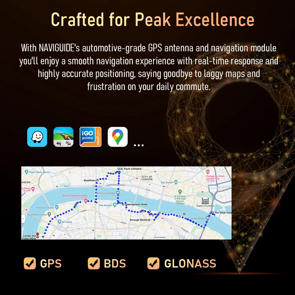 NAVIGUIDE 14 9 &quot2500*720P Android 13 плеер BT GPS Carplay автомобильный радиоприемник для BMW 5 серии F10