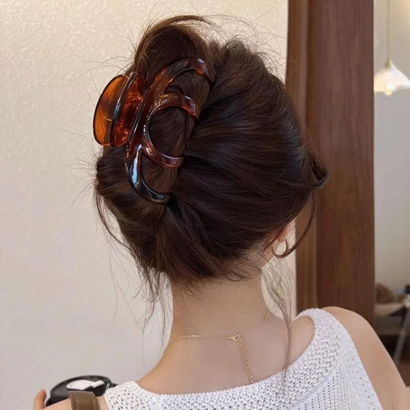 

Новые модные женские пластиковые заколки для волос в Корейском стиле с ручным захватом заколки для волос для макияжа заколки для укладки волос аксессуары для волос для девочек