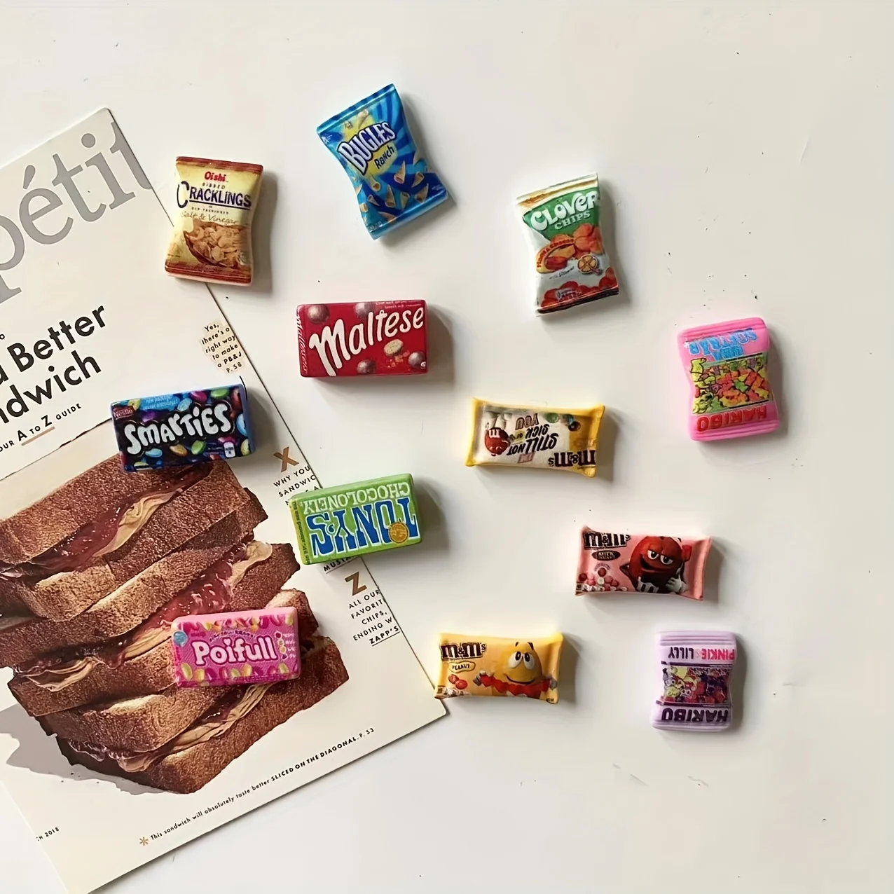 8 шт. милые магниты для холодильника