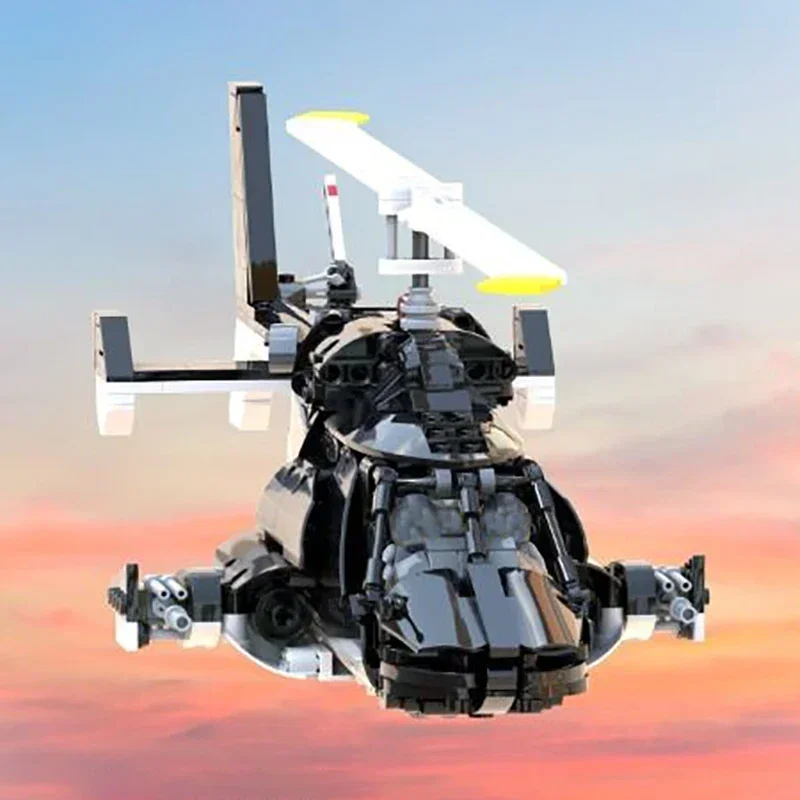 Конструктор военная модель Moc специальный Ops вертолет технология Airwolf модульные