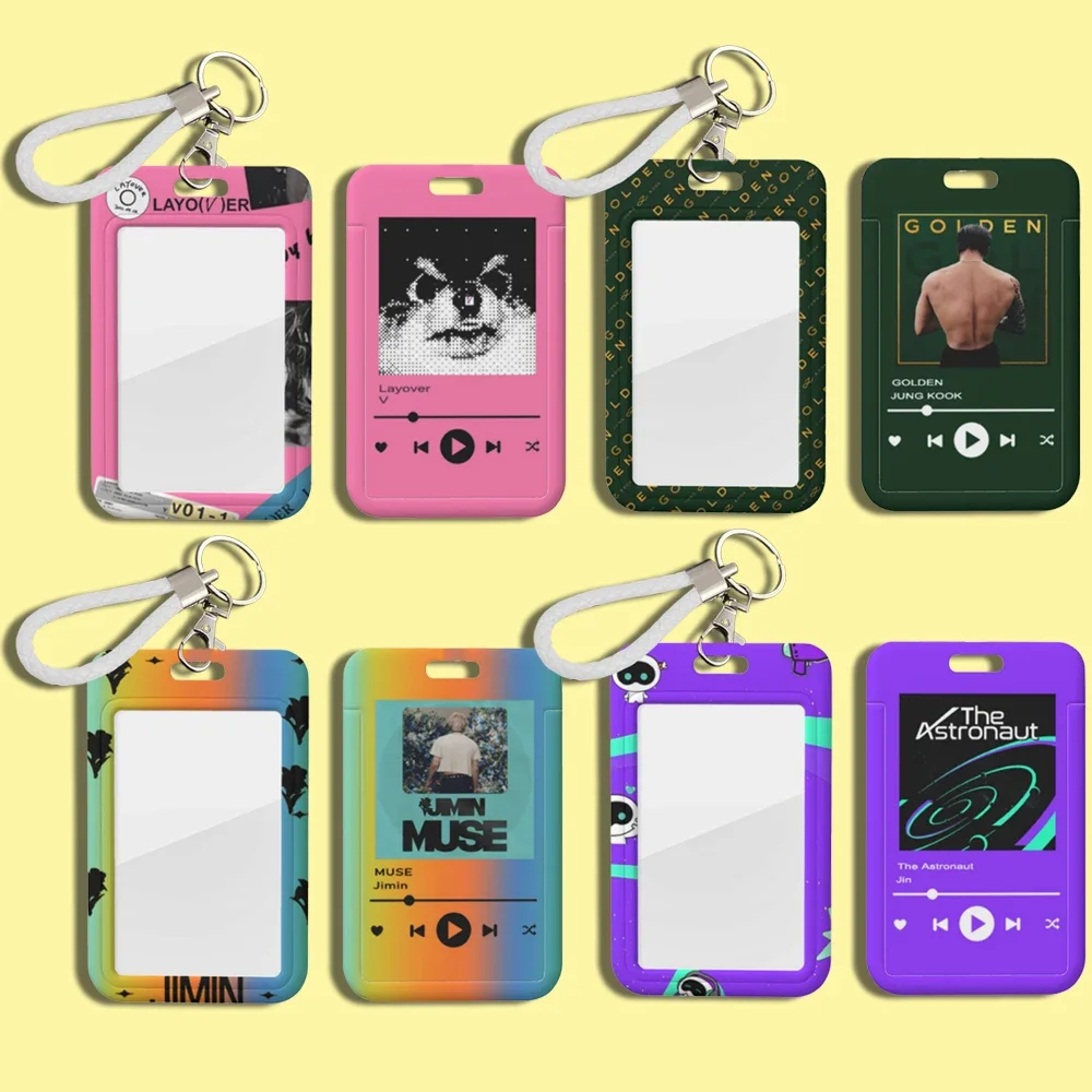 Kpop держатель для фотокарт рукава ID-карта брелок альбом MUSE LAYOVER Golden Agust DAY Jimin Jin Teahyung