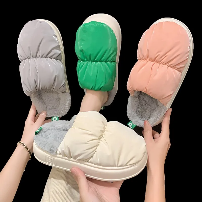 

Новинка Зима 2022, модная женская обувь на толстой подошве EVA, нескользящая обувь, обувь для улицы и дома