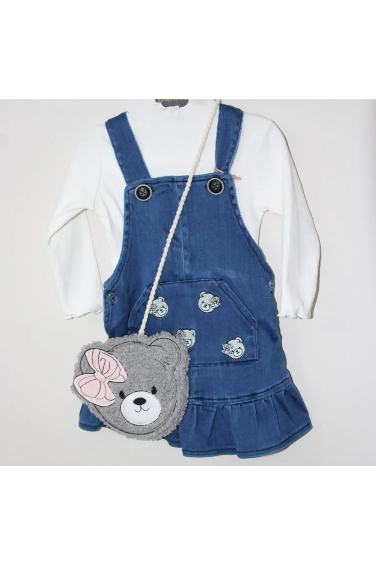 

Джинсовое платье и Боди для девочек, с принтом в виде животных