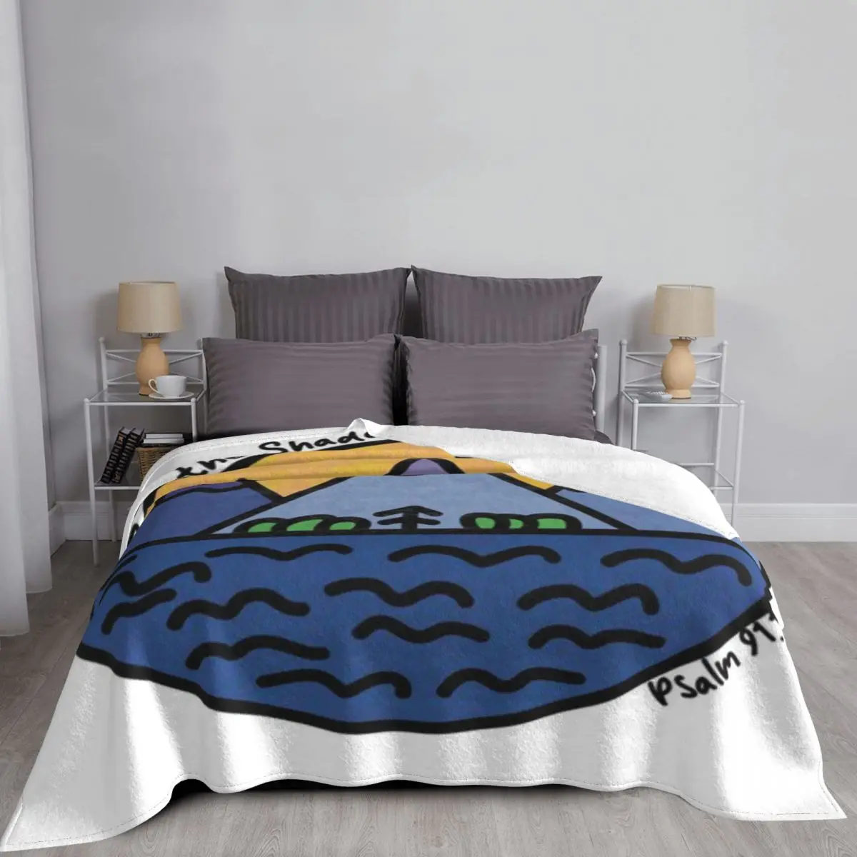 Rest In The Shadow Of Almighty Psalm 91 ультрамягкое одеяло из микрофлиса