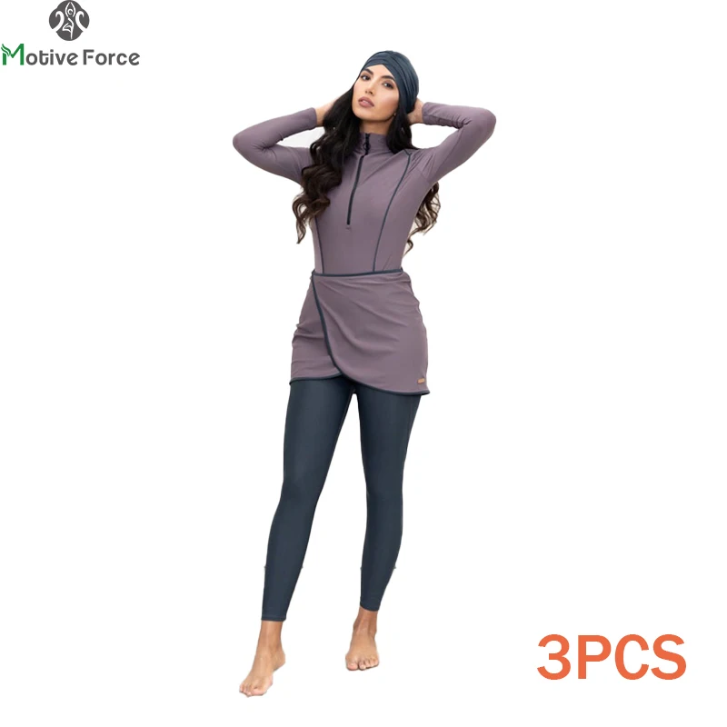 

Muslim Modest Swimwear Hijab Swimsuit Women Swimming Suit Cover Ups Burkini Hijabs For Woman Islamic Long Sleeve Bathing Swim