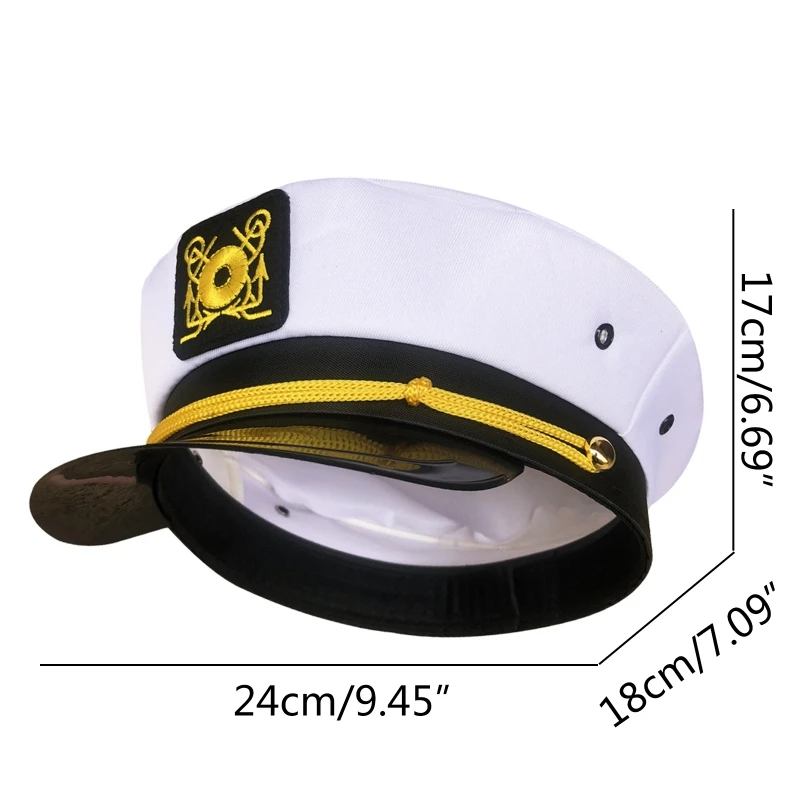 

Navy Marine Hat Yacht Captain Hat Sailor Captain Costume Men Sailor Beanie Navy Marine Admiral Hat Formal Dress