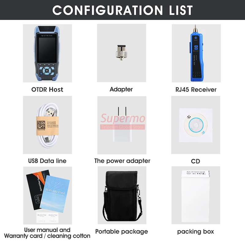 Новый профессиональный мини-рефлектометр с 9 функциями VFL OLS OPM карта событий 22/24