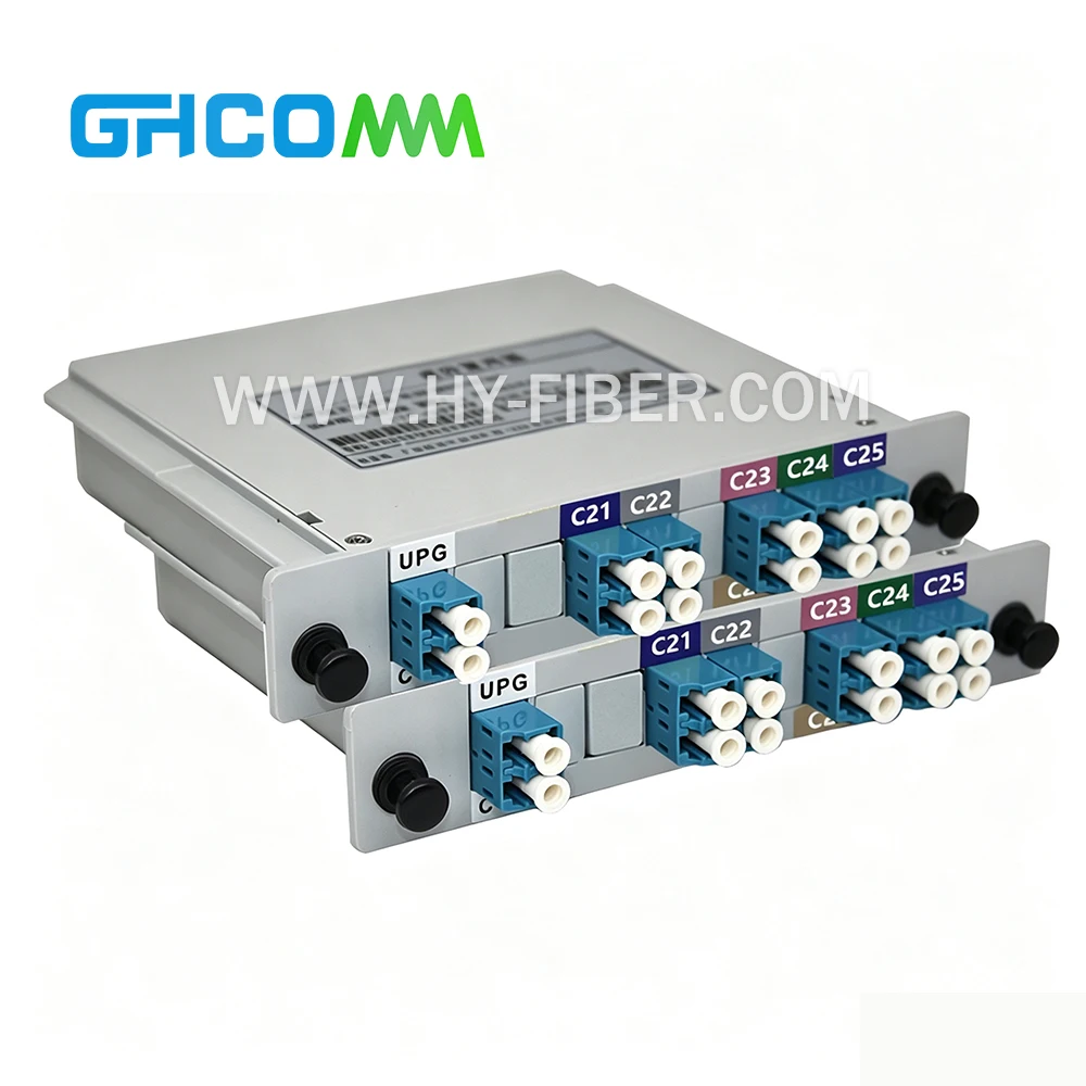 Фото 2 шт. 8-канальный до 16-канальный 100 ГГц DWDM MUX DEMUX двунаправленный одноволоконный модуль передачи/приема, пластиковый корпус LGX, разъемы LC/UPC №4