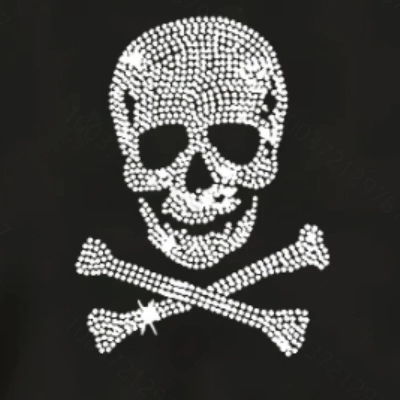 Женский свитшот с принтом в виде черепа повседневный пуловер круглым вырезом и