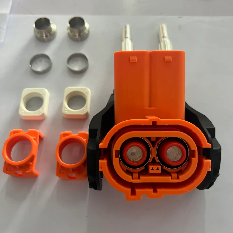 

Hv Connectors for High Voltage Battery 200a 2pin Right Angle Plastic Plug Socket