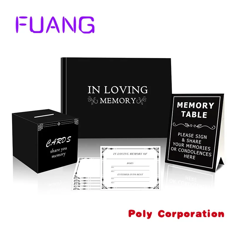 Funeral Guest Book Set Memories Book Frame Alternative Celebration Of Life Guest Check Book For Funeral Memorial Service