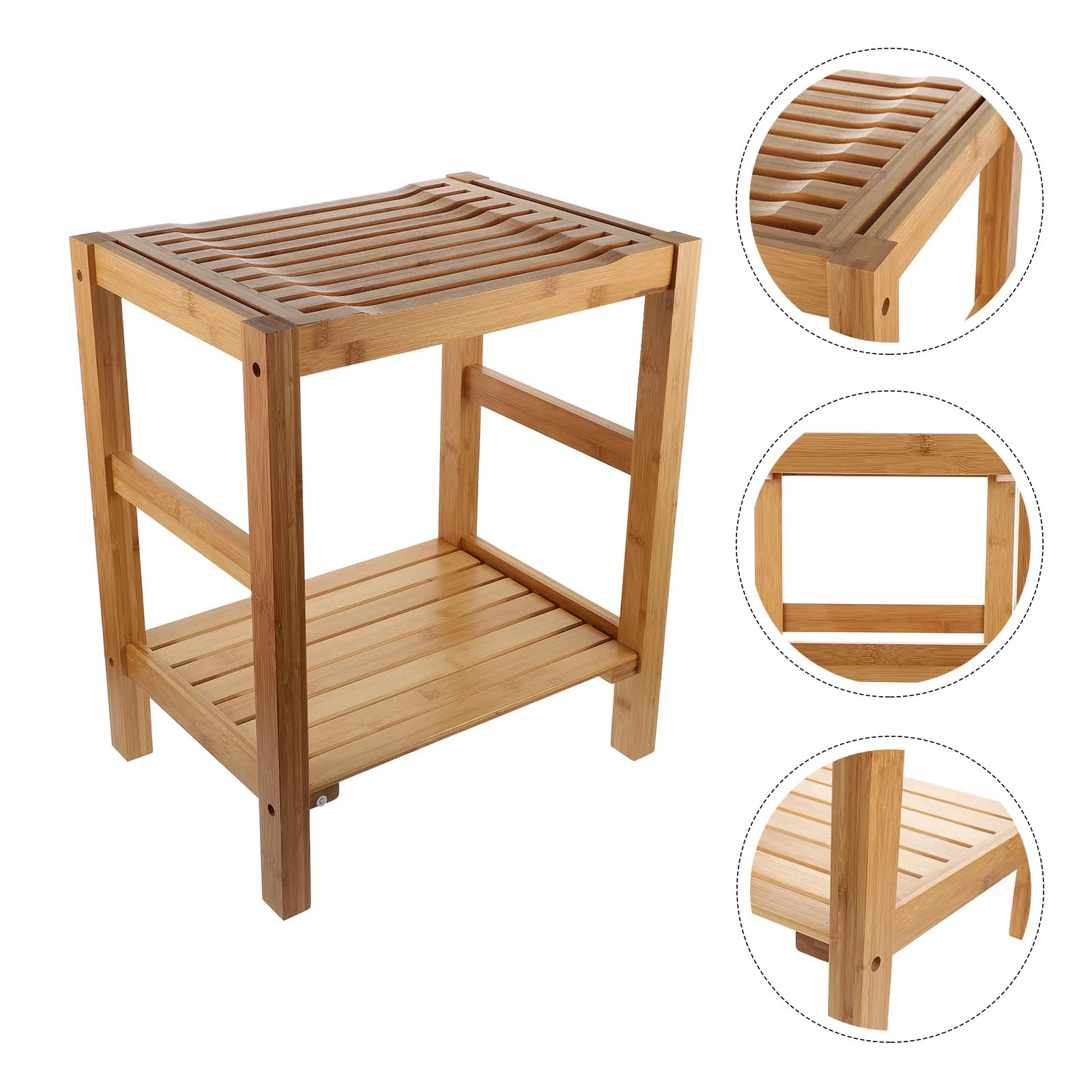 

1Pc Bathroom Storage Rack Multipurpose Stool Bath Stool for Bathroom Hotel Home